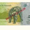VENEZUELA, 50 Bolívares Fuertes, Febrero-3-2011, Serie N8, UNC.  **MUESTRA SIN VALOR** - Imagen 2
