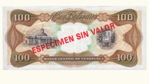 VENEZUELA, 100 Bolívares, Mayo-12-1992, S/S8, UNC.  **ESPECIMEN SIN VALOR**