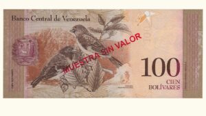 VENEZUELA, 100 Bolívares Fuertes, Febrero-3-2011, Serie J8, UNC.  **MUESTRA SIN VALOR**