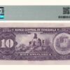 VENEZUELA, 10 Bolívares, Junio-22-1971, Serie U7, PMG64. - Imagen 2