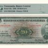VENEZUELA, 20 Bolívares, Mayo-10-1966, Serie E7, PMG64.
