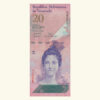 VENEZUELA, 20 Bolívares Fuertes, Mayo-24-2007, Serie F8, UNC.  **CAPICUA o RADAR**