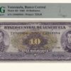 VENEZUELA, 10 Bolívares, Noviembre-19-1968, Serie E7, PMG64.