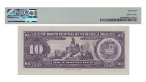 VENEZUELA, 10 Bolívares, Mayo-7-1963, Serie L7, PMG64.