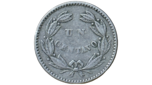 EE.UU. DE VENEZUELA, 1 Centavo, 1876, VF.