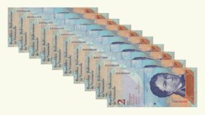 VENEZUELA, 2 Bs. Fuertes, Mayo-24-2007, Serie G8, UNC.  **ESCALERA DE CAPICUAS**