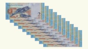 VENEZUELA, 2 Bs. Fuertes, Mayo-24-2007, Serie G8, UNC.  **ESCALERA DE CAPICUAS**