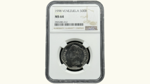 VENEZUELA, 500 Bolívares, 1.998, NGC MS64.