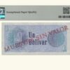 VENEZUELA, 1 Bolívar, Octubre-5-1989, Serie X8, PMG66-EPQ.  **TINOQUITO / MUESTRA** - Imagen 2