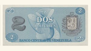 VENEZUELA, 2 Bolívares, Octubre-5-1989, Serie AE7, UNC.  **TINOQUITO**