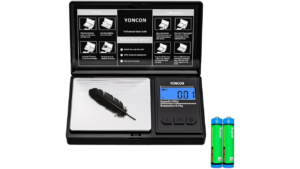 YONCON, Báscula de Precisión Ultra Precisa Digital de 0.01 gramos – 500 gramos