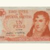 ARGENTINA, 1 Peso, 1970 - 1973, Serie B8, AU.