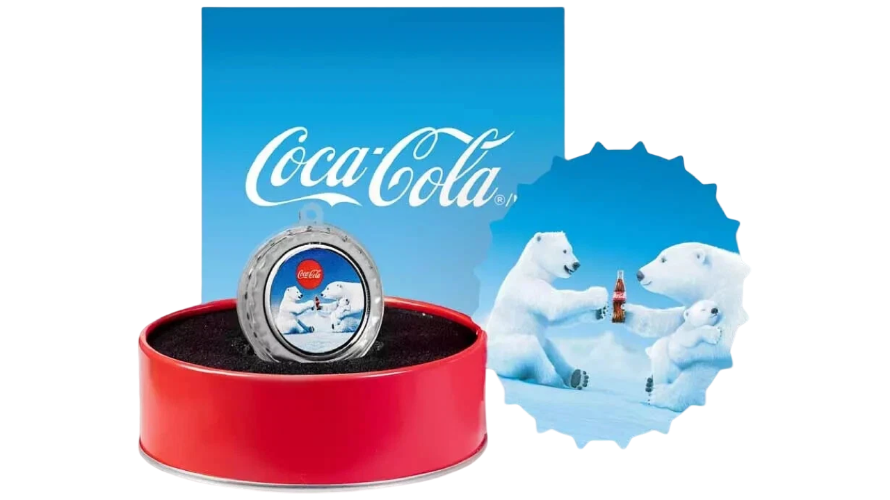 NIUE, One Dollar, 2023, UNC. **SERIE COCA COLA; OSO POLAR**