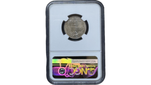 EE.UU. DE VENEZUELA, 12½ Centimos, 1936, NGC MS64. **LOCHA**