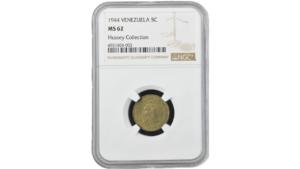 EE.UU. DE VENEZUELA, 5 Céntimos, 1944, NGC MS62.  **PUYA**