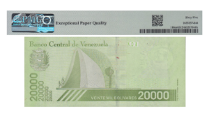 VENEZUELA, 20000 Bs. Soberanos, Ene-22-2019, Serie A8, PMG65-EPQ.  **MUESTRA SIN VALOR**