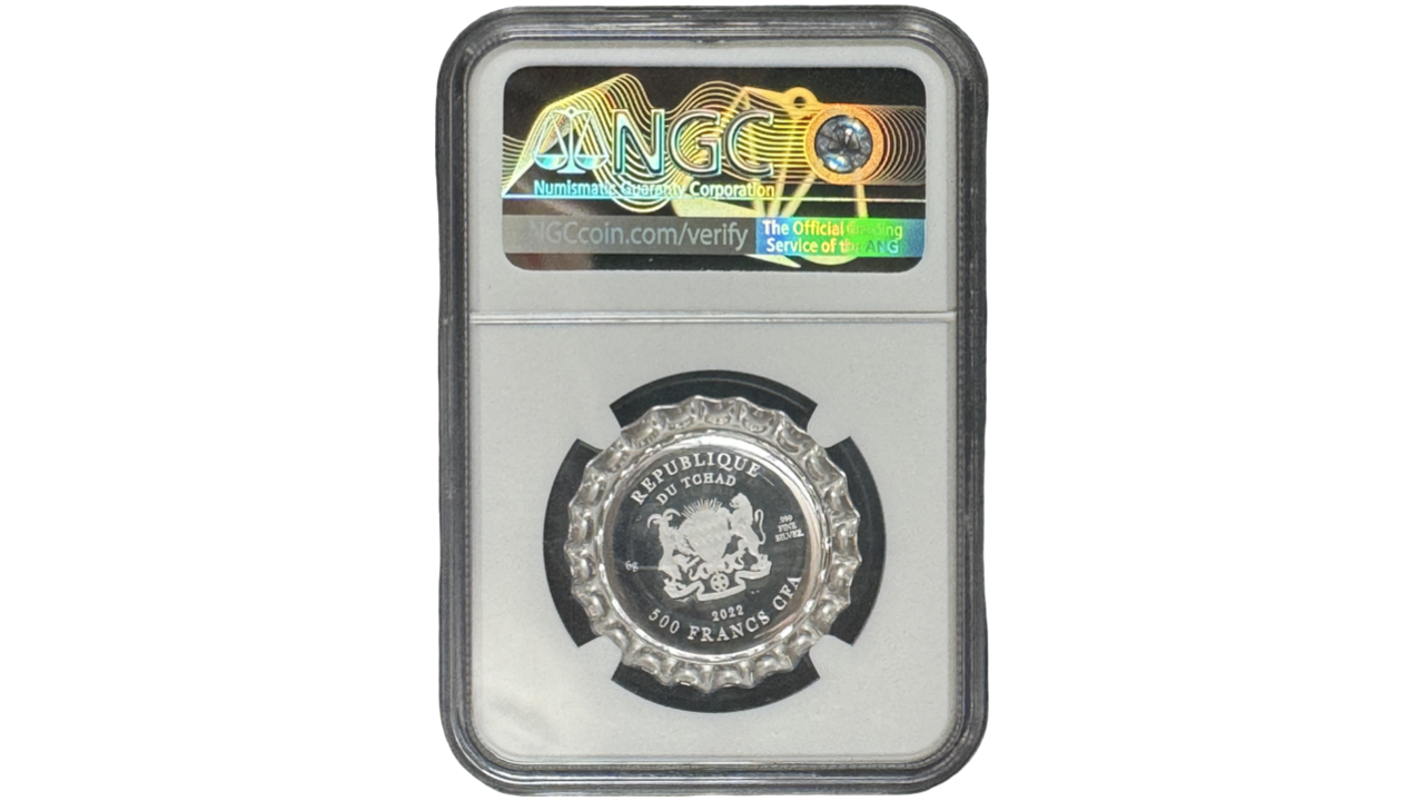 CHAD, 500 Francs, 2022, NGC PF69. **SERIE PEPSI COLA** - Imagen 2