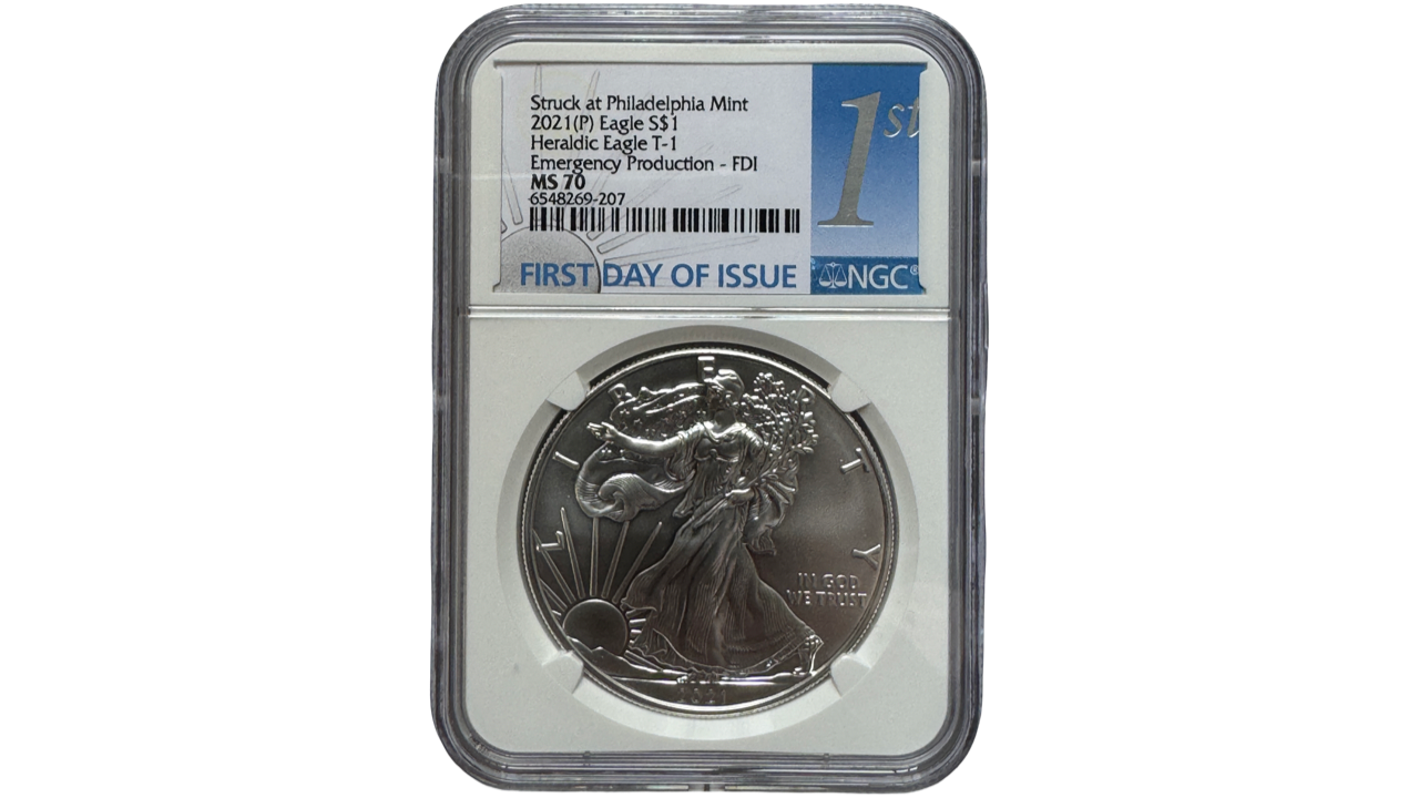 EE.UU., One Dollar, 2021, NGC MS70. **FIRST DAY OF ISSUE**