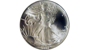 EE.UU., One Dollar, 1990, UNC. **LIBERTY WALKING**