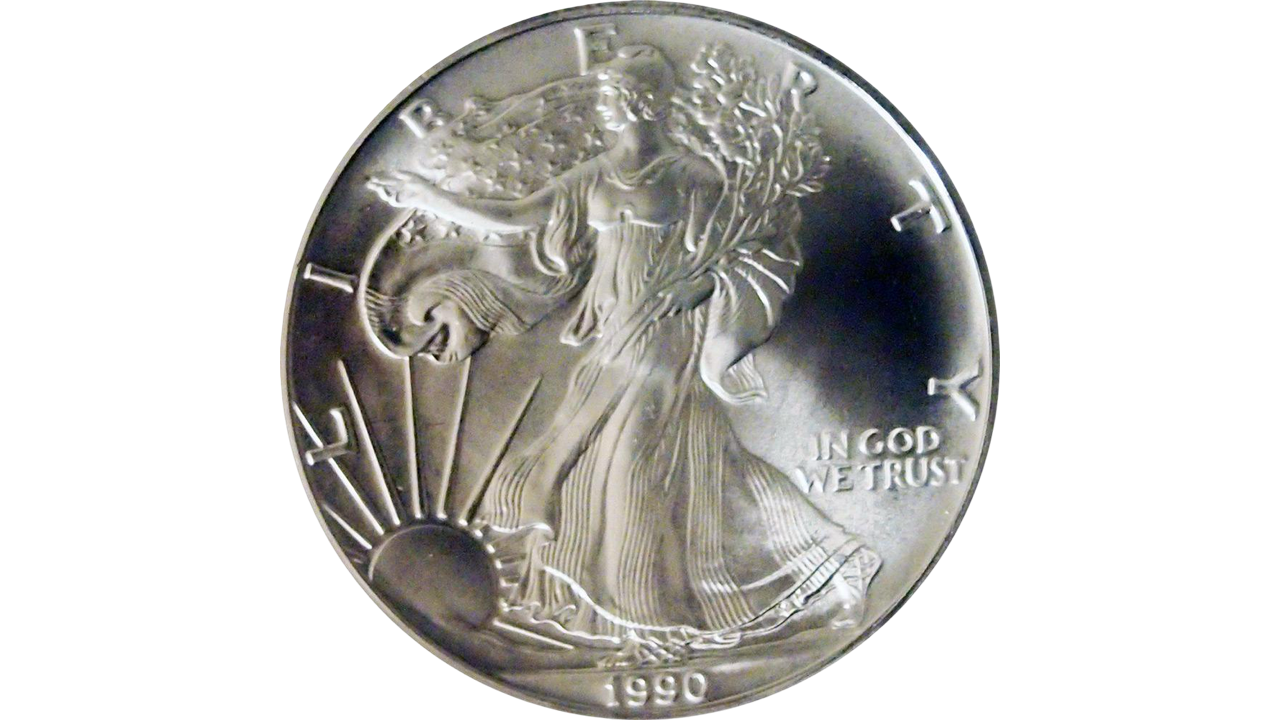 EE.UU., One Dollar, 1990, UNC. **LIBERTY WALKING**