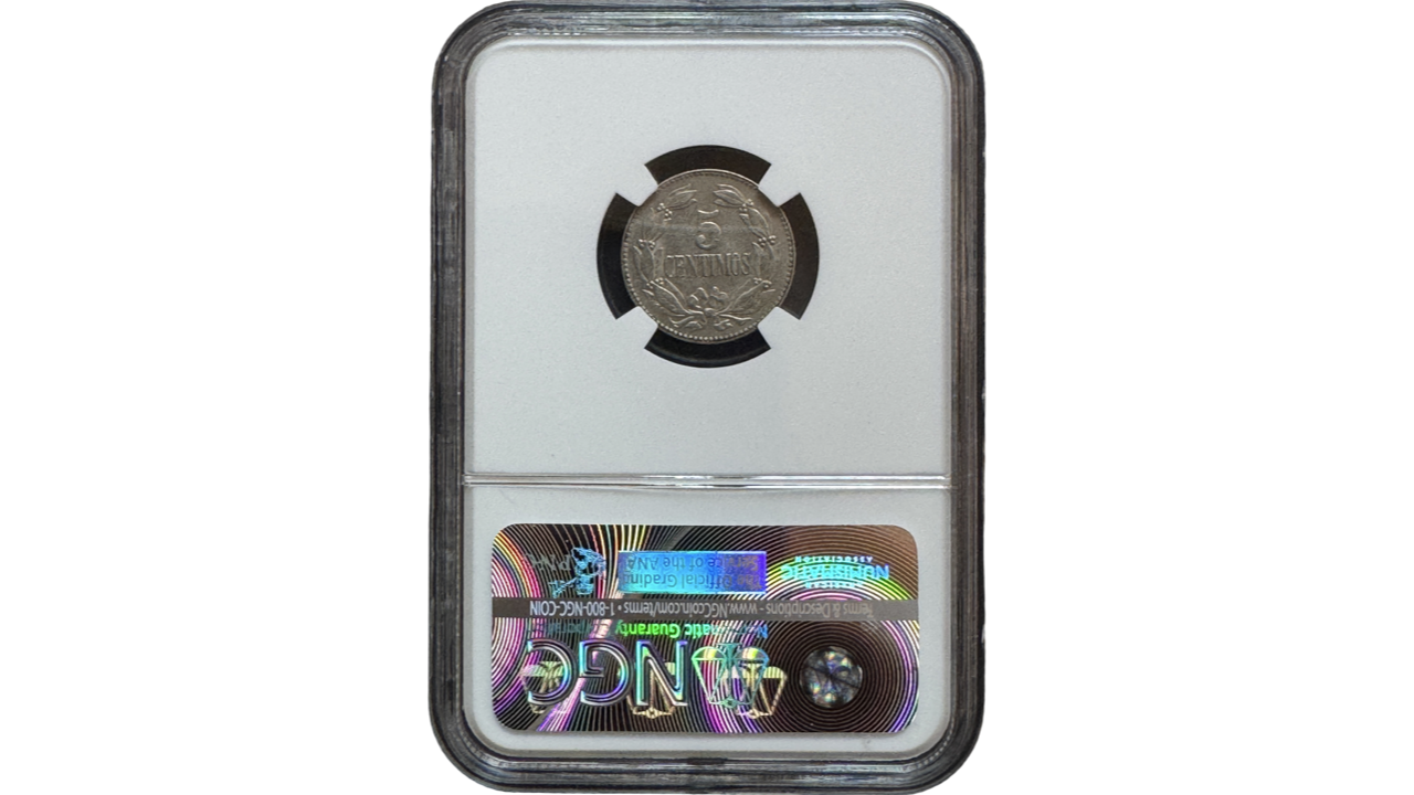 EE.UU. DE VENEZUELA, 5 Centimos, 1948, NGC MS62. **PUYA** - Imagen 2