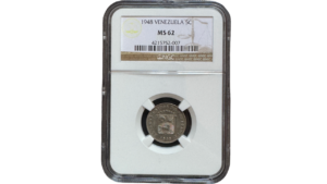 EE.UU. DE VENEZUELA, 5 Centimos, 1948, NGC MS62. **PUYA**