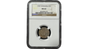 EE.UU. DE VENEZUELA, 5 Centimos, 1929, NGC MS62. **PUYA**
