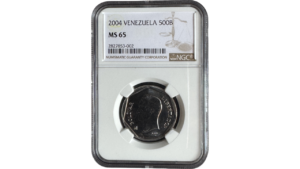 VENEZUELA, 500 Bolívares, 2.004, NGC MS65.