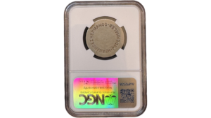 VENEZUELA, Ficha De Hacienda, 2 Reales, 1902, NGC-AU55  **HACIENDA PEDERNALES**