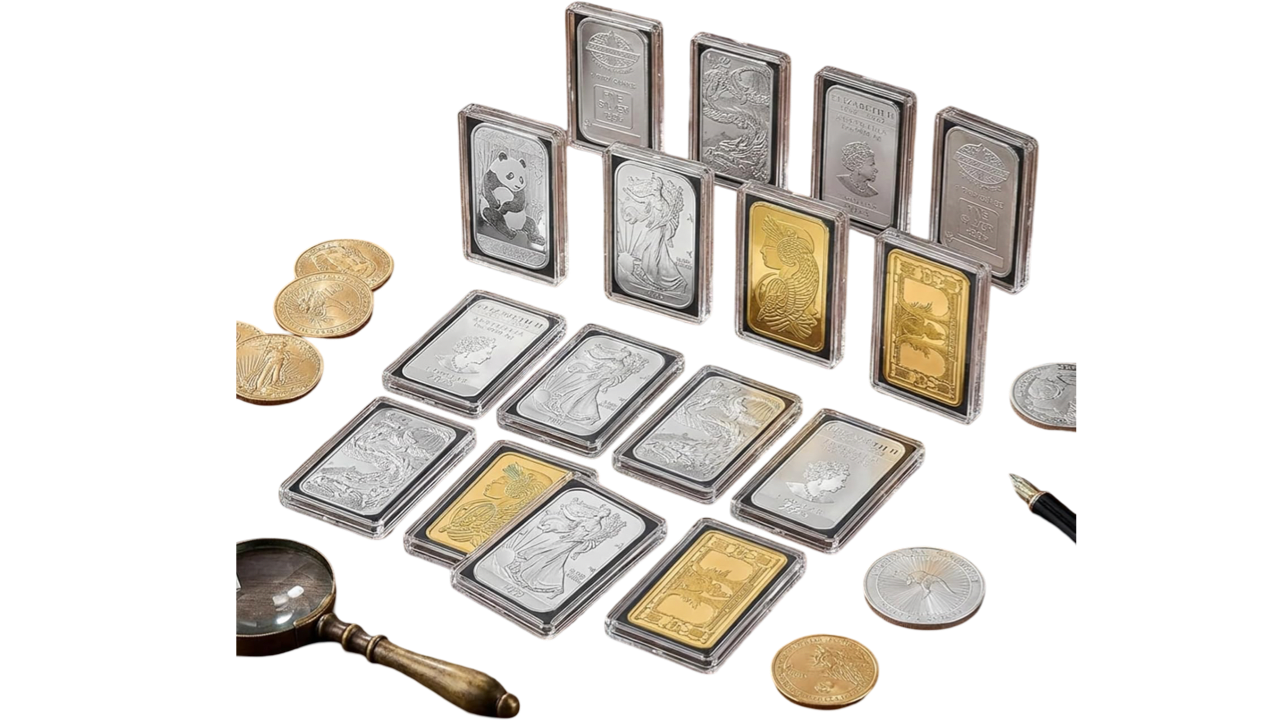 BATIYEER, Capsulas de Acrílico Para Lingotes de Plata de 1 Onza