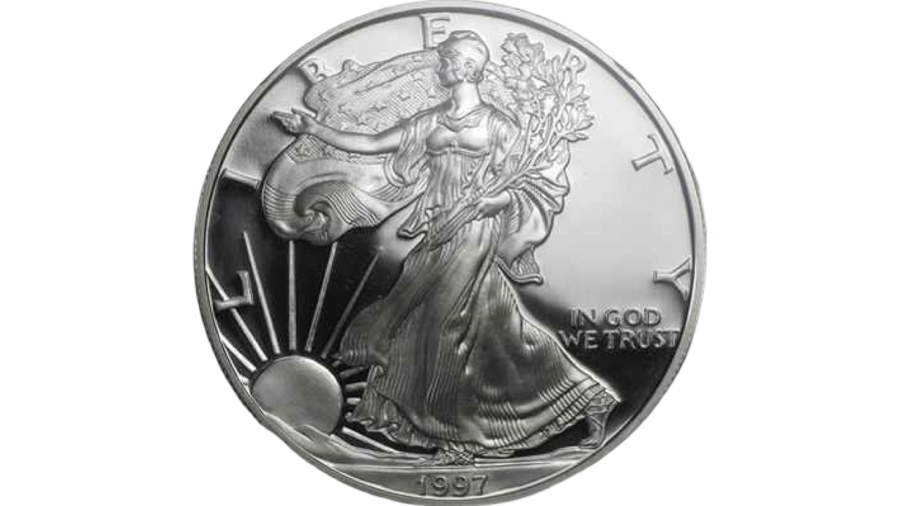 EE.UU., One Dollar, 1997, UNC. **LIBERTY WALKING**
