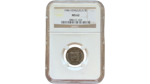 EE.UU. DE VENEZUELA, 5 Centimos, 1946, NGC MS62  **PUYA**
