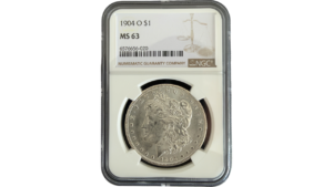 EE.UU., One Dollar, 1.904, NGC MS63.  **MORGAN**