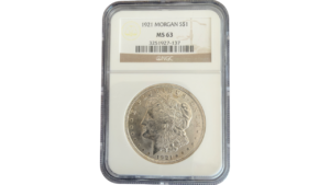 EE.UU., One Dollar, 1.921, NGC MS63.  **MORGAN**